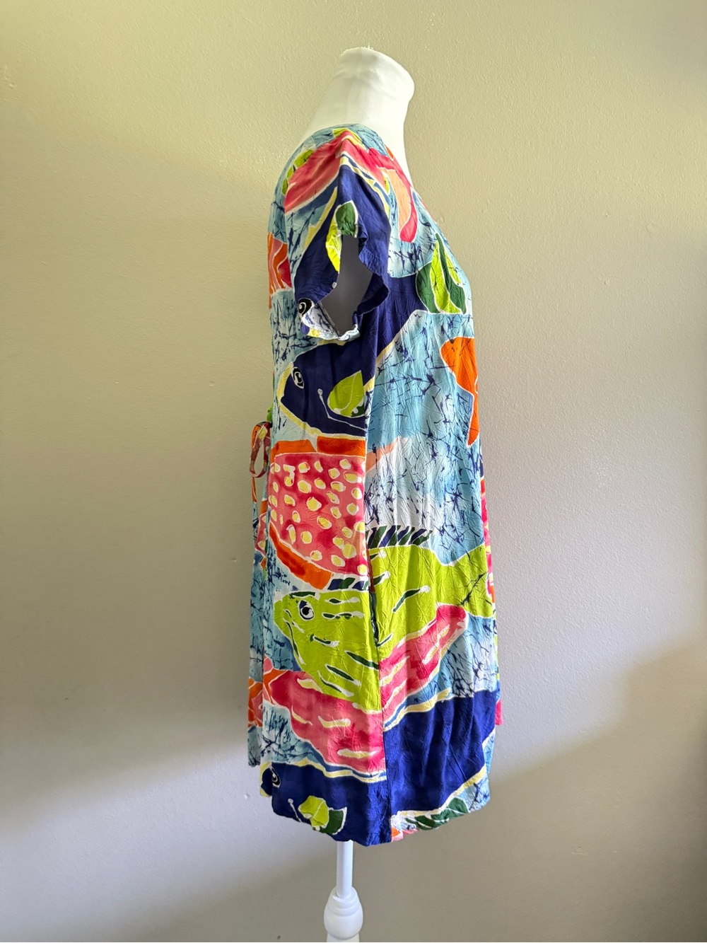 Jams World Vintage Tropical Fish Print dress size Large - Picture 5 of 11